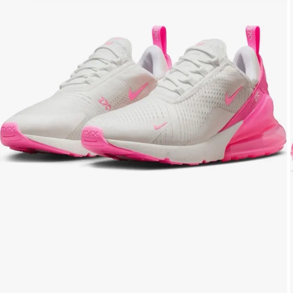 NIB Auth Nike Air Max 270 Sneaker (Women) Sz 9.5 Pink/White